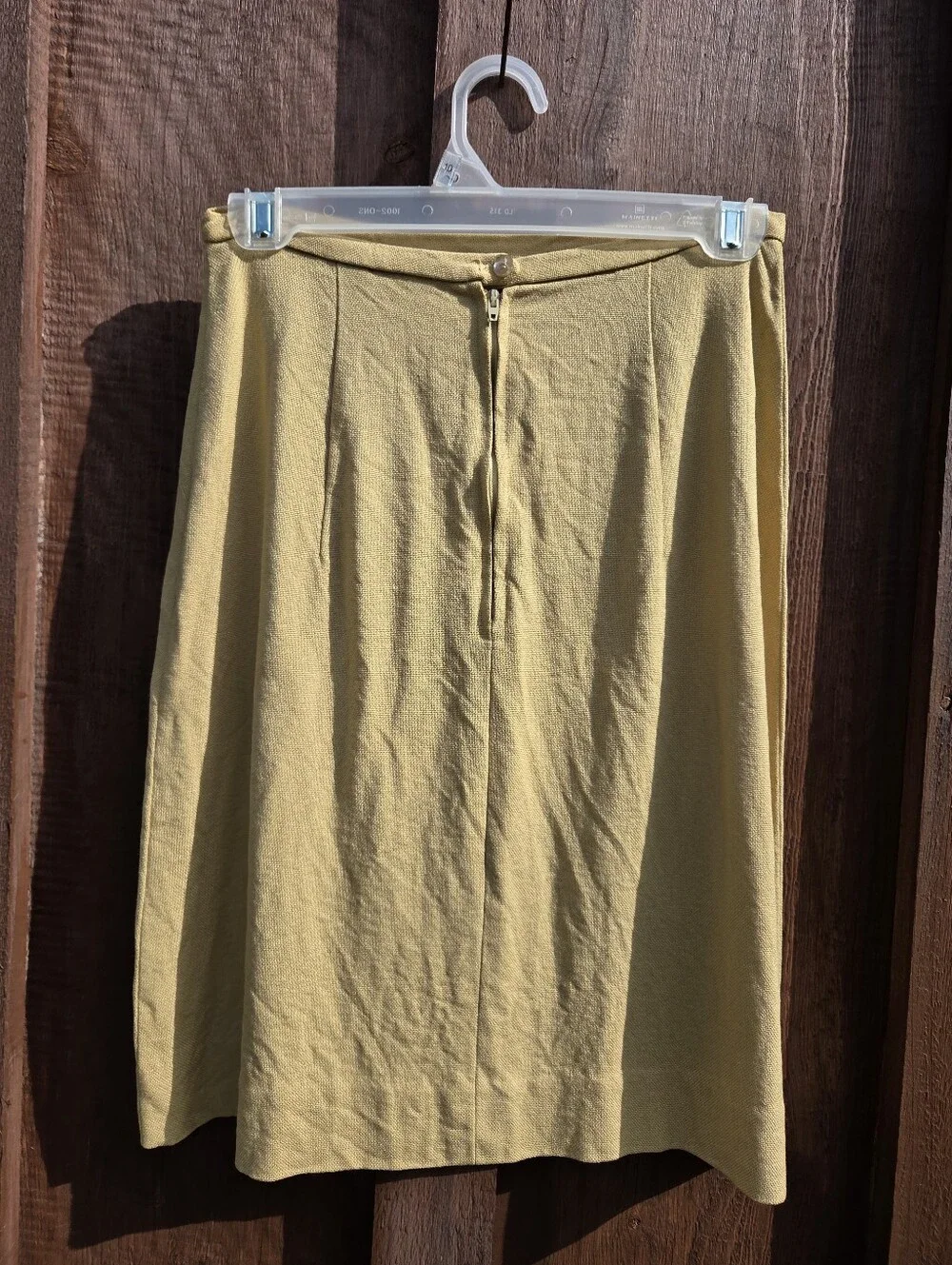 Vintage 60s Woven Mini Skirt Century Of Boston Mustard Gold